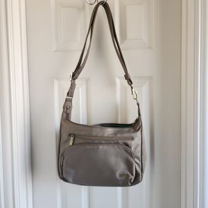 Travelon Taupe Crossbody Bag